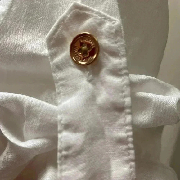 Michael Kors 100% Ramie Hi Low Short Sleeve Dress Tunic Size XS - Picture 10 of 13